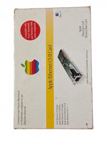 Apple ethernet card - card, box
